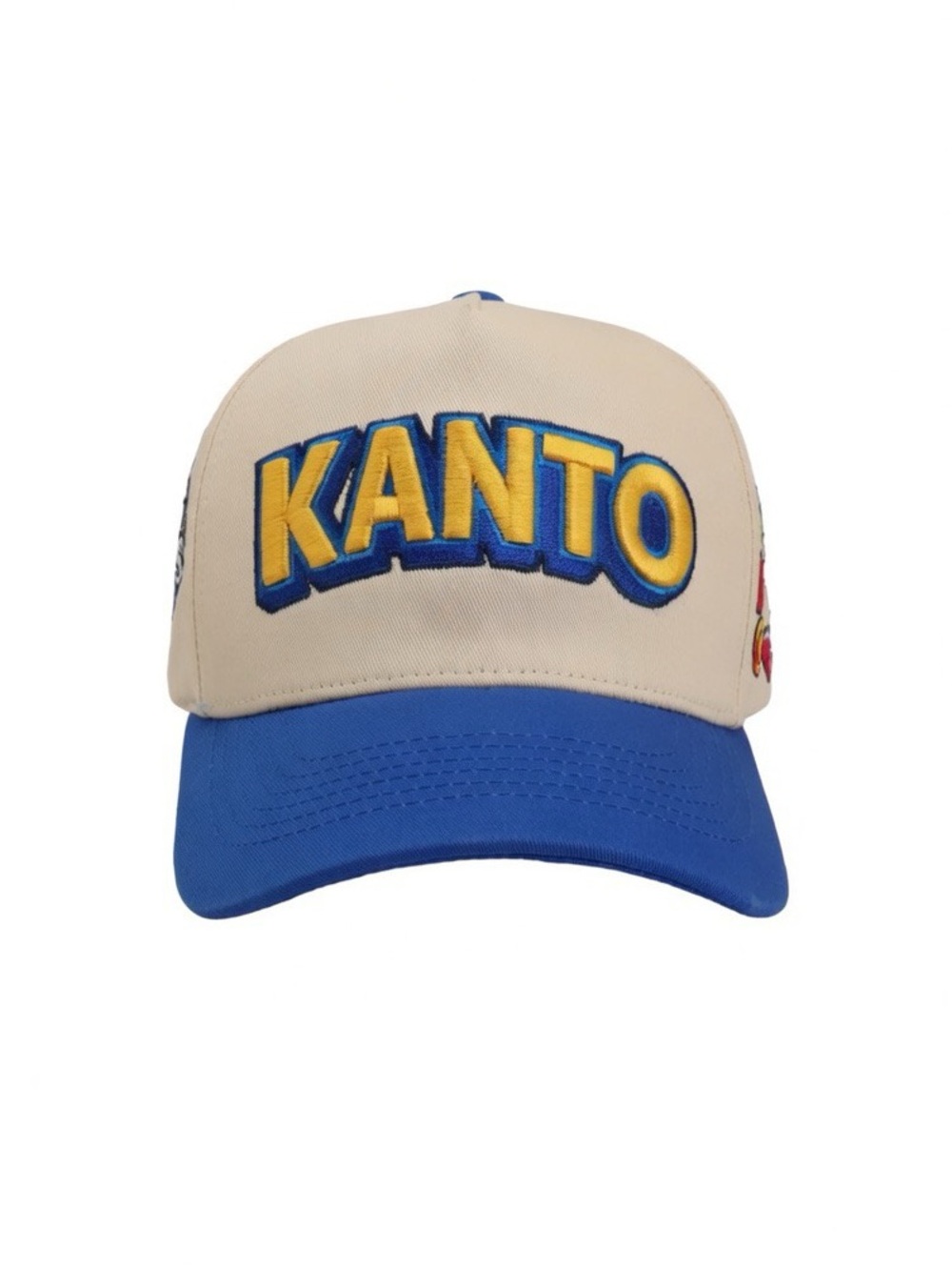 Kids Baseball Cap in Beige and Blue